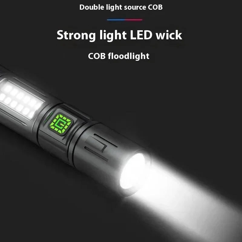 Rechargeable LED Flashlight | 600 Lumen Waterproof Torch for Camping & Fishing