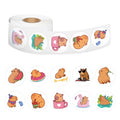 Cute Plump Capybara Cartoon Stickers | 100-500pcs Kawaii Animal Sticker Set for DIY Scrapbooking and Rewards