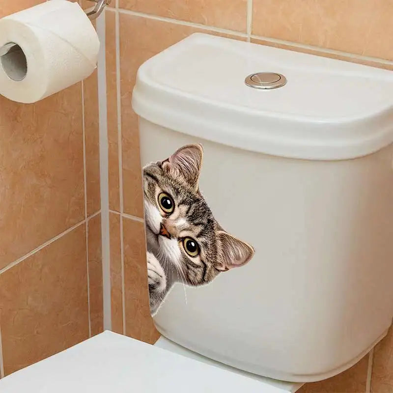 Cat Peeking Window Wall Sticker | Funny Home Decoration Decal