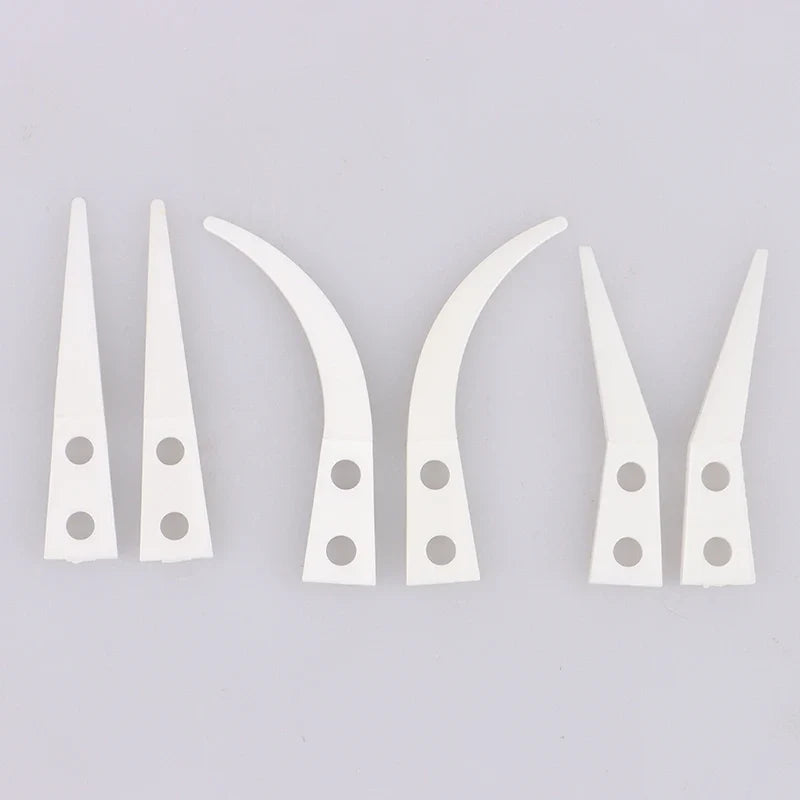 Anti-static Ceramic Tweezers Set | 2pcs Straight and Curved Tip for Electronics Repair