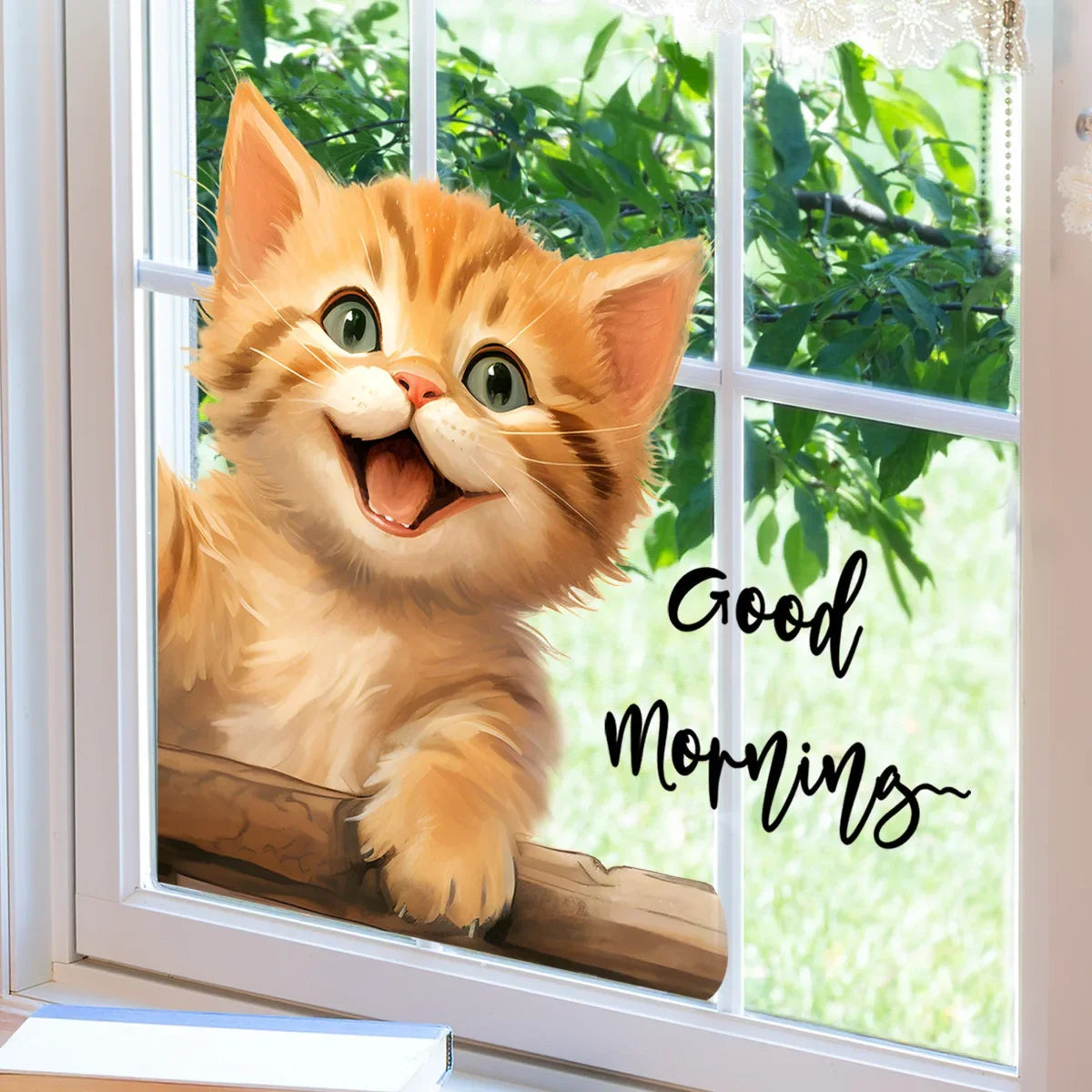 Cute Cat Wall Stickers | Peel and Stick Kitten Decals for Home Decor