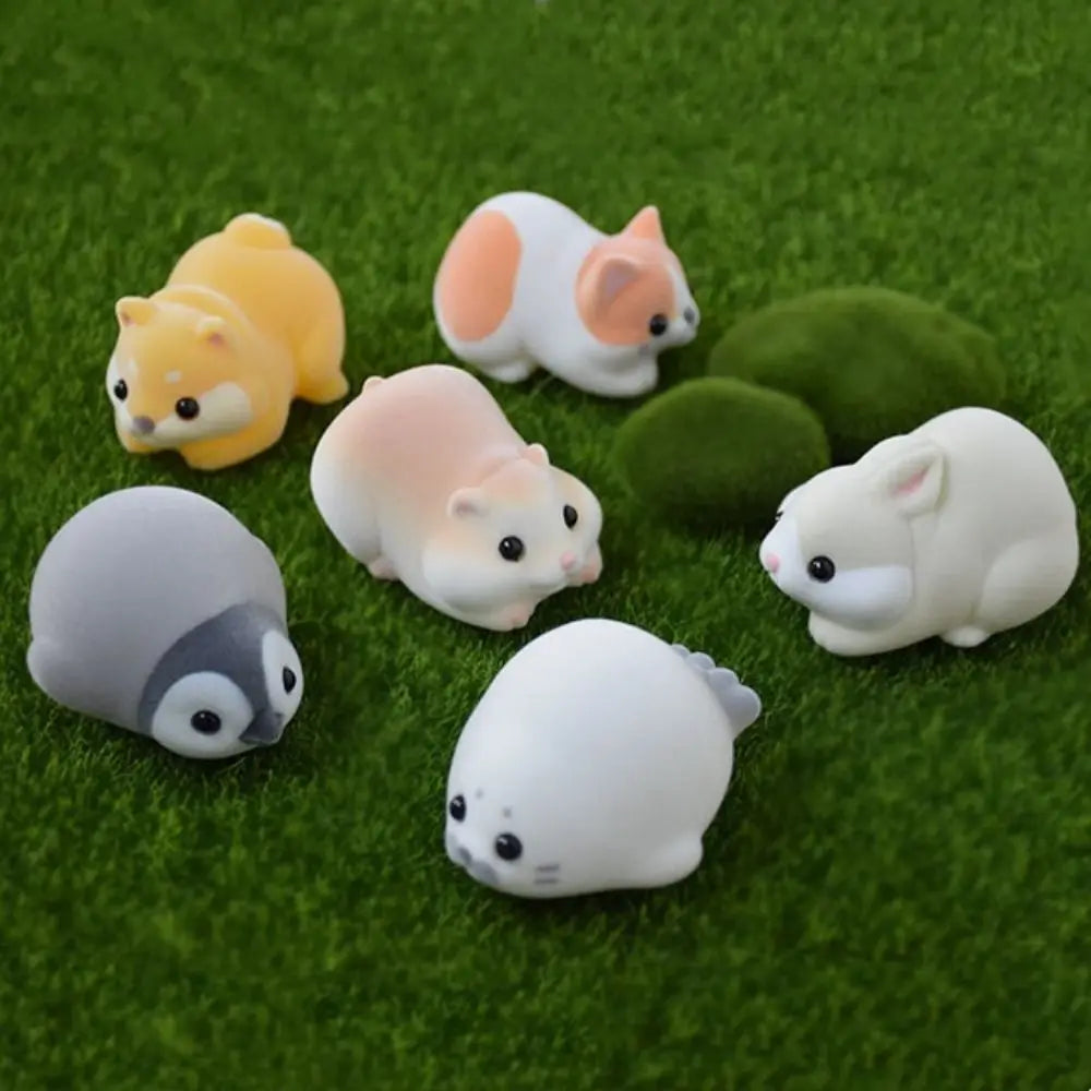 Chubby Hamster Penguin Squeeze Toy | Cute Flocked Stress Relief Animals
