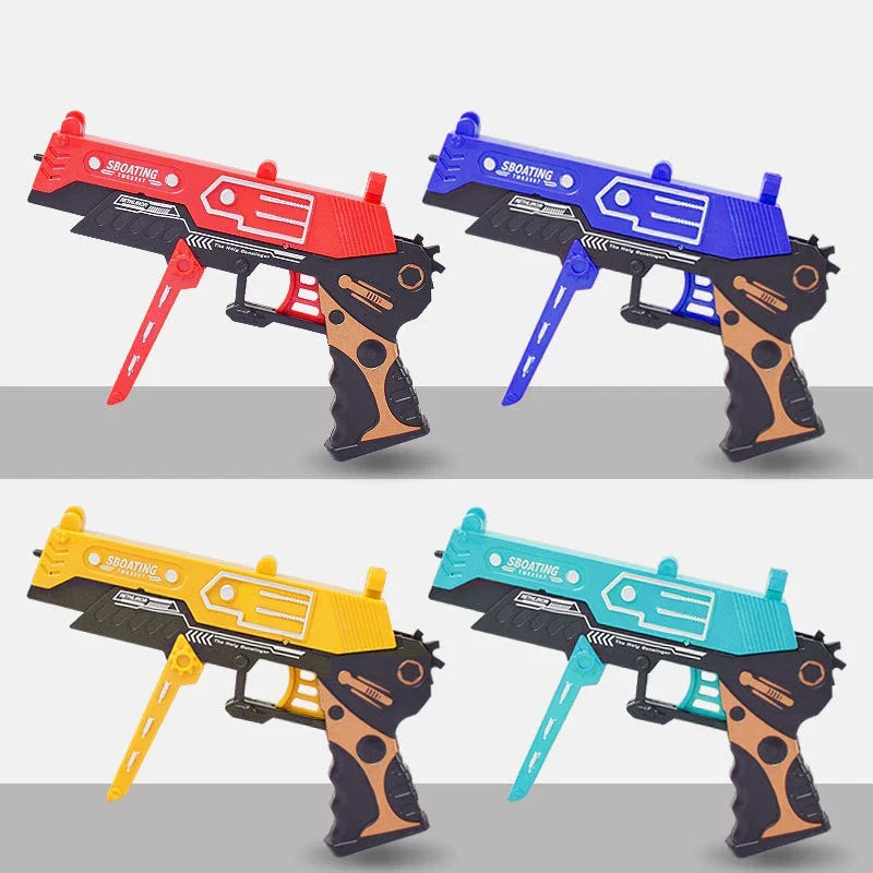 Continuous Fire Rubber Band Pistol | Foldable Toy Gun for Target Practice