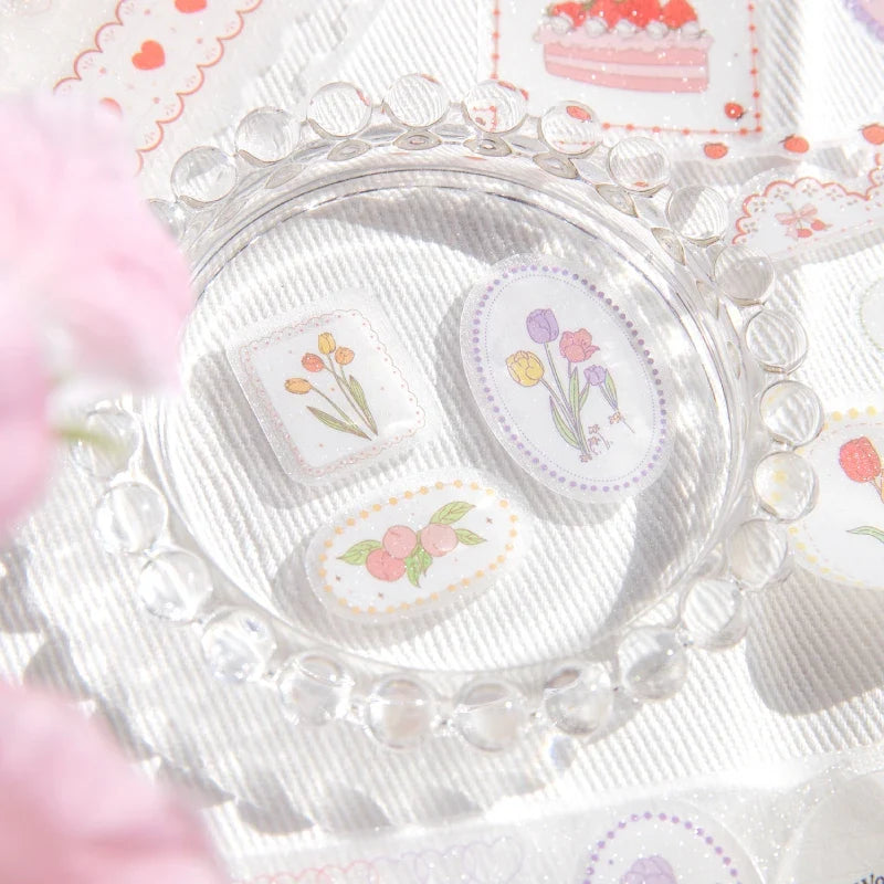 Journal GO Dessert Strawberry Washi Tape Set | Scrapbooking and Journaling Masking Tape