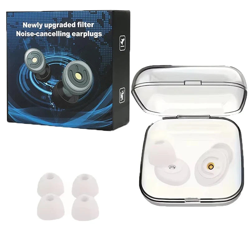 Silicone Ear Plugs for Noise Reduction | Reusable Sleeping Earplugs