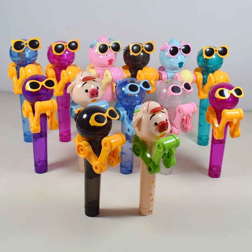 Creative Lollipop Robot Holder | Novelty Candy Storage Toy