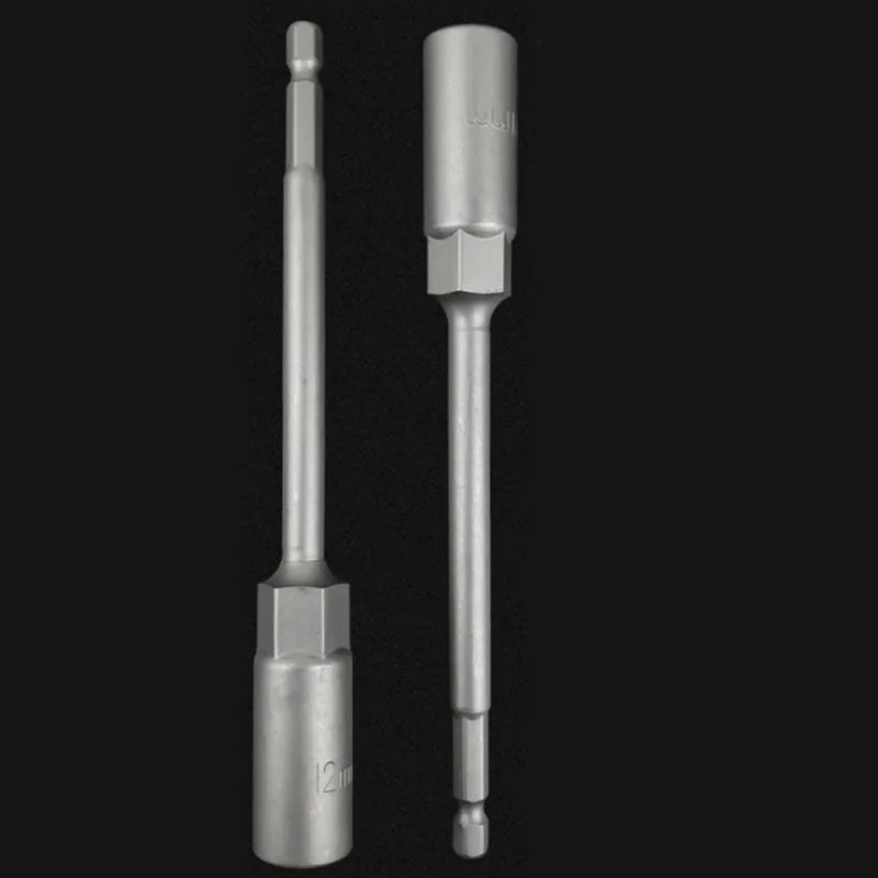 Electric Drill Socket Adapter Set 150mm | 8-14mm Hex Shank Nut Driver Bit for Impact Drills