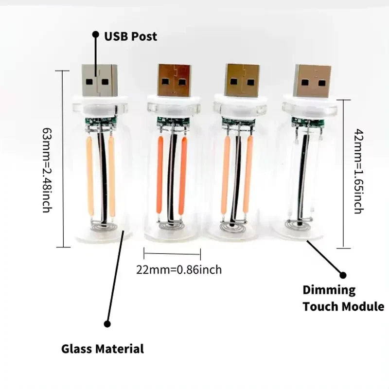 USB Touch Night Light | Portable LED Atmosphere Lamp with Dimmable Touch Sensor