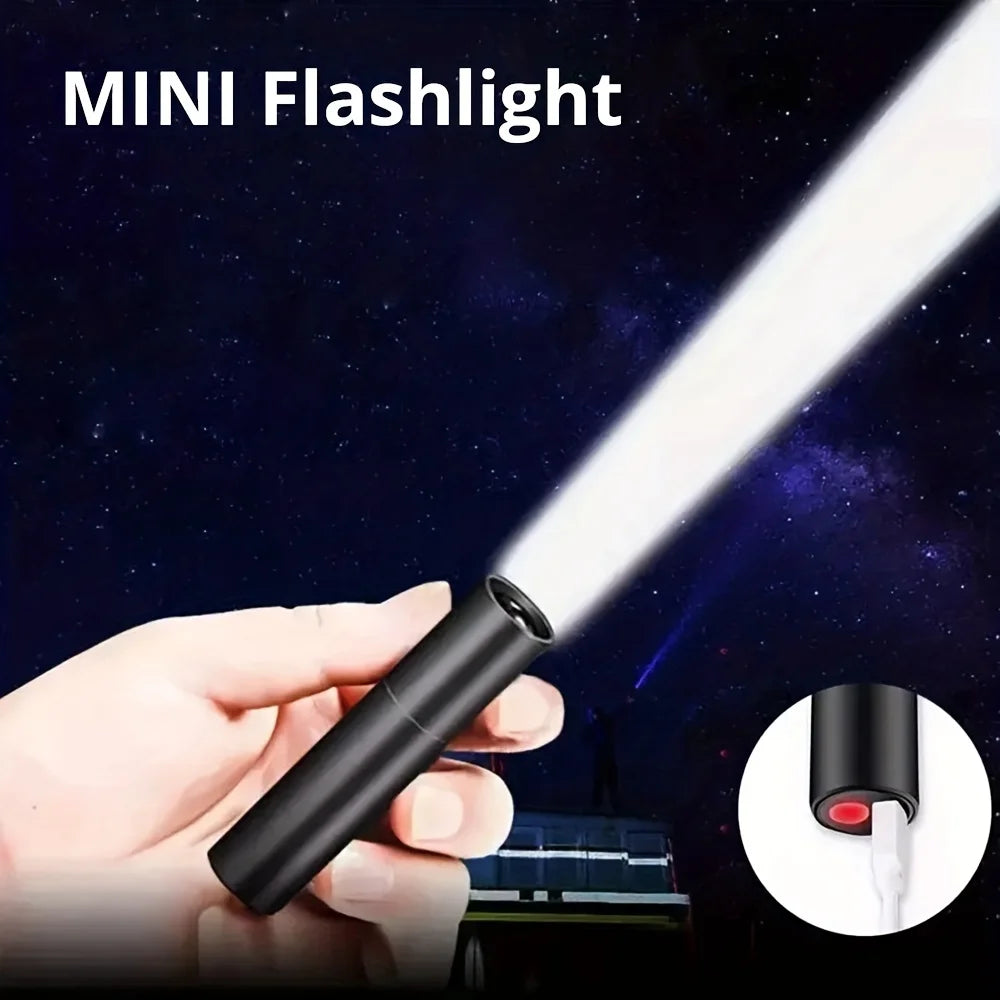 Mini LED Flashlight Q5 Zoom | 400LM Rechargeable Waterproof Torch