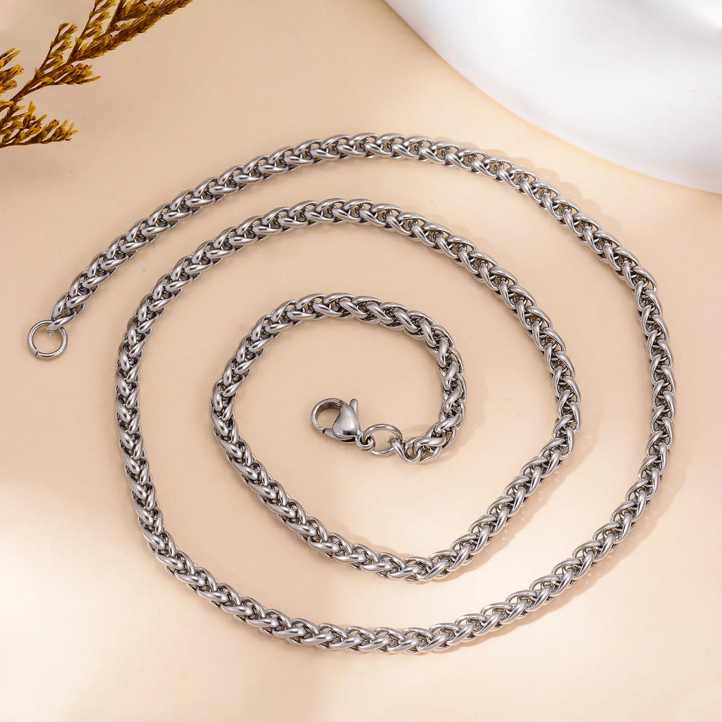 Stainless Steel Keel Link Chain Necklace for Men Women | Unisex Hip Hop Chain 16-40 inch