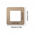 Square Switch Wall Sticker | Pre-stuck Decorative Switch Cover, 14.6x14.6cm