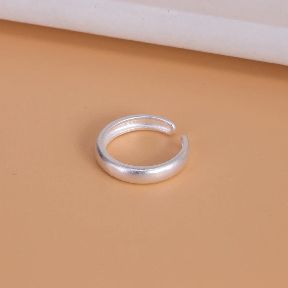 VENTFILLE 925 Sterling Silver Geometric Multilayer Round Bead Ring | Fashion Punk Temperament Jewelry