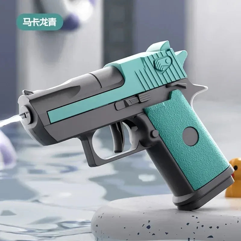 Mini Desert Eagle Water Gun | Continuous Firing Outdoor Water Pistol for Kids, Summer Beach Toy