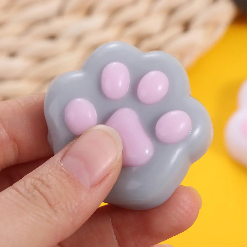 Mini Cat Paw Squeeze Toy | Silicone Pinch Decompression Toy