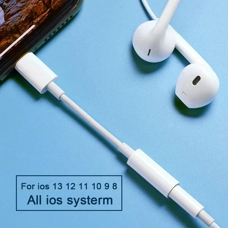 Lightning to 3.5mm Headphone Adapter | Aux Audio Jack Splitter for iPhone