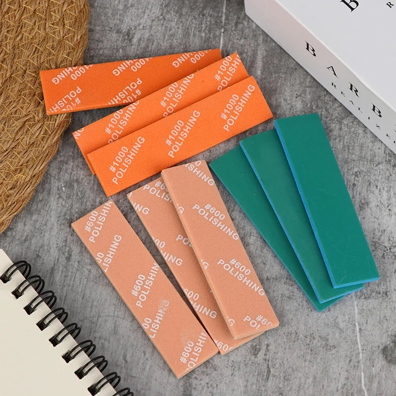 9pcs Semi-rigid Sanding Sticks | Model Making Tool Set for Plastic Polishing and Hobby DIY