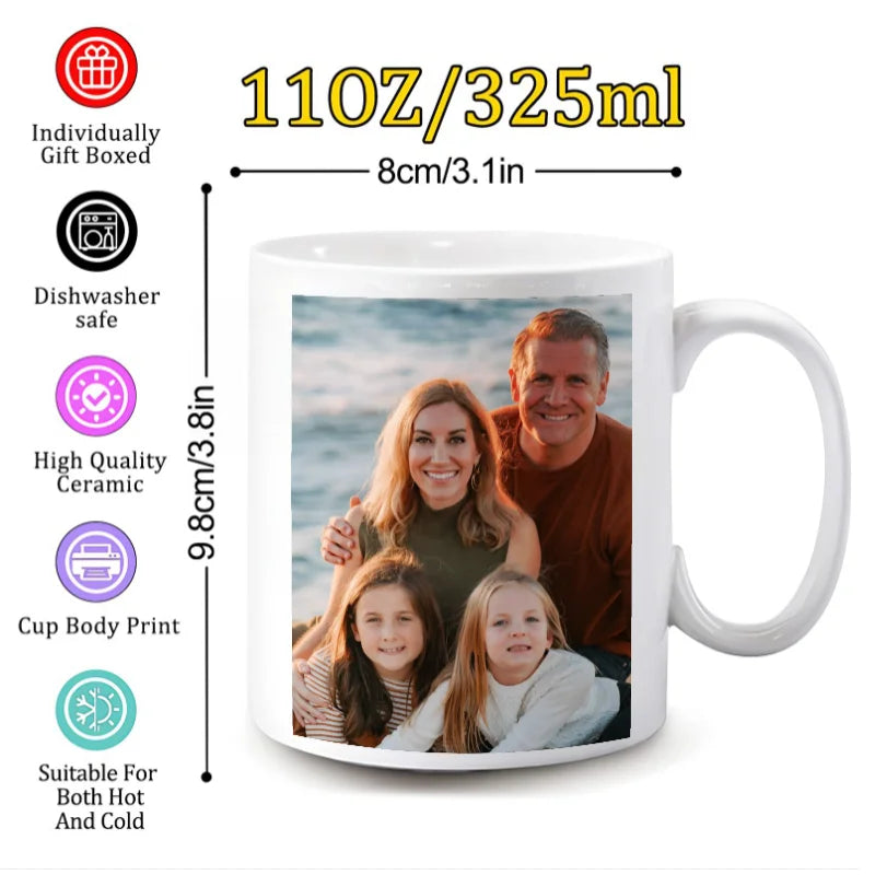 Customizable Photo Mug | Personalized Gift for Valentine's Day
