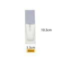 Empty Pump Bottle Glass Liquid Foundation Container | Refillable 15/30ml Travel Bottle