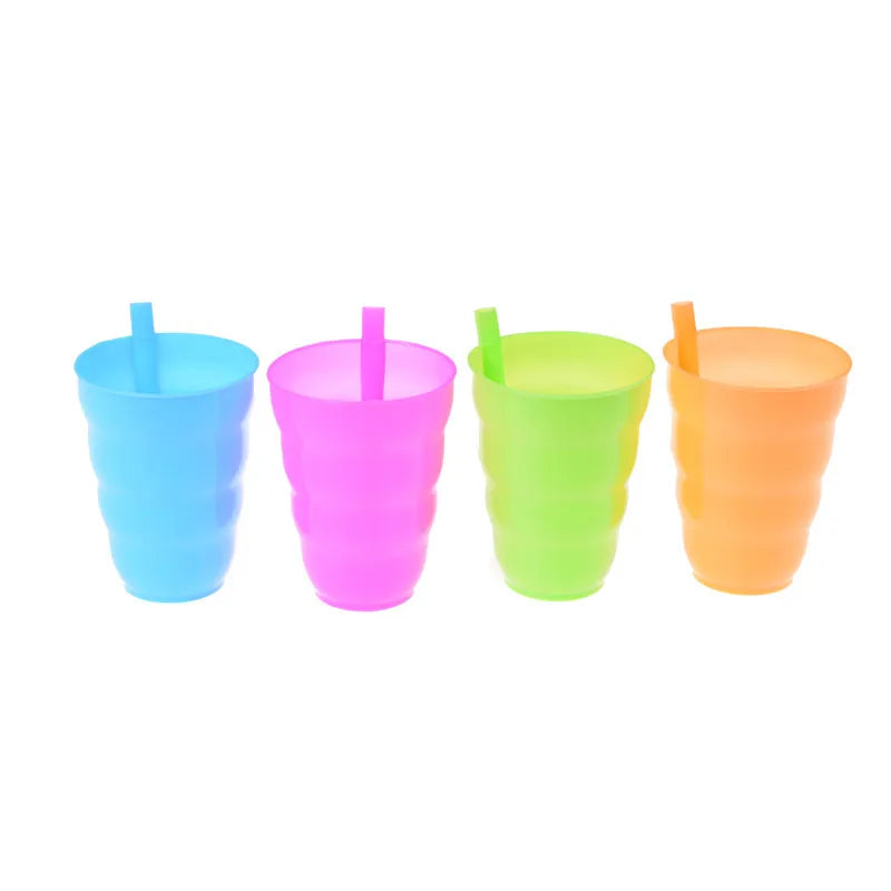 Kids Sippy Cup with Built-In Straw | Spill-Proof Milk Cup for Toddlers