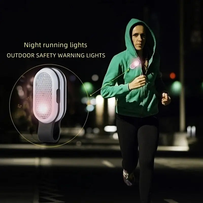 Outdoor Portable LED Collar Clip Lamp | Hands-Free Mini Night Light Flashlight for Camping and Hiking
