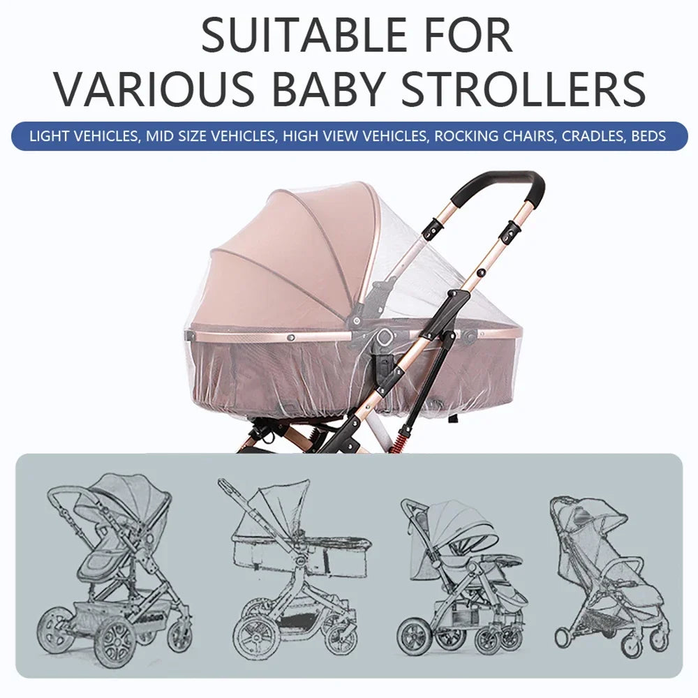 Baby Stroller Mosquito Net | Full Cover Insect Shield for Pushchairs