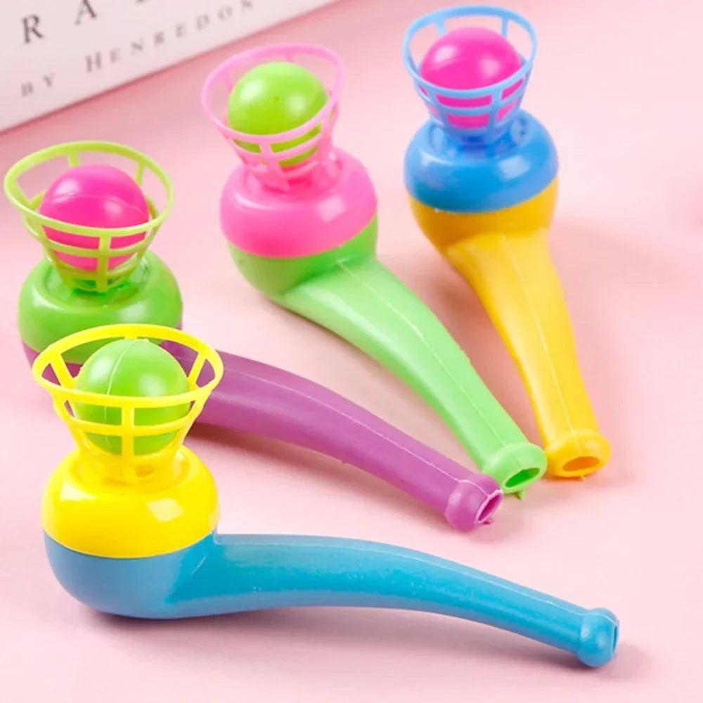 Blow Pipe and Balls Outdoor Party Game Set | Fun Blowing Toys for Kids