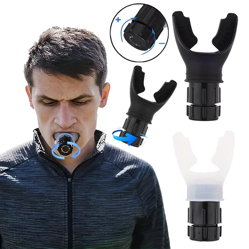 Portable Lung Capacity Trainer | Adjustable Resistance Breathing Exerciser