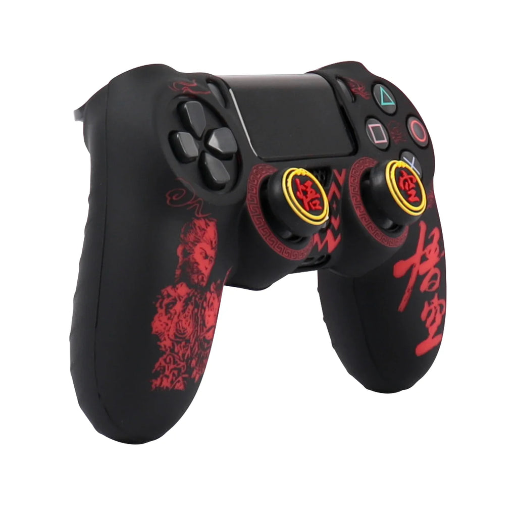 PS4 Controller Silicone Cover | Soft Protective Skin with Joystick Grips