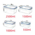 Sealed Storage Box with Lid | Rectangular Plastic Crisper for Kitchen and Refrigerator