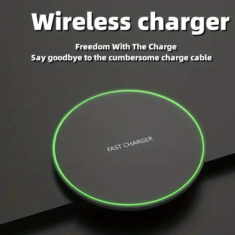 Wireless Charger Pad Stand | Fast 30W Qi Charger for iPhone Samsung Xiaomi