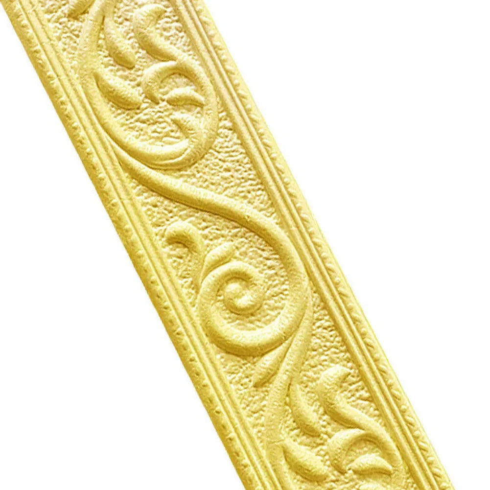3D Tiles DIY Sticker Waterproof Skirting Sticker | Self-Adhesive Border Trim for Walls, Doors, and Home Decor