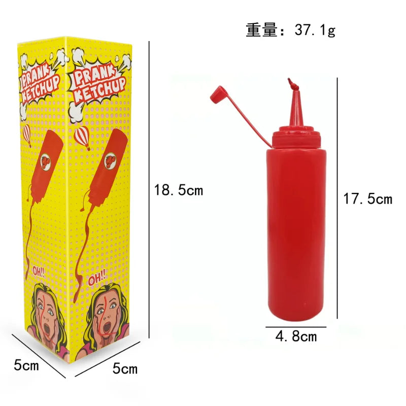 Fake Ketchup Prank Bottle | Realistic Squirt Toy Gag Gift