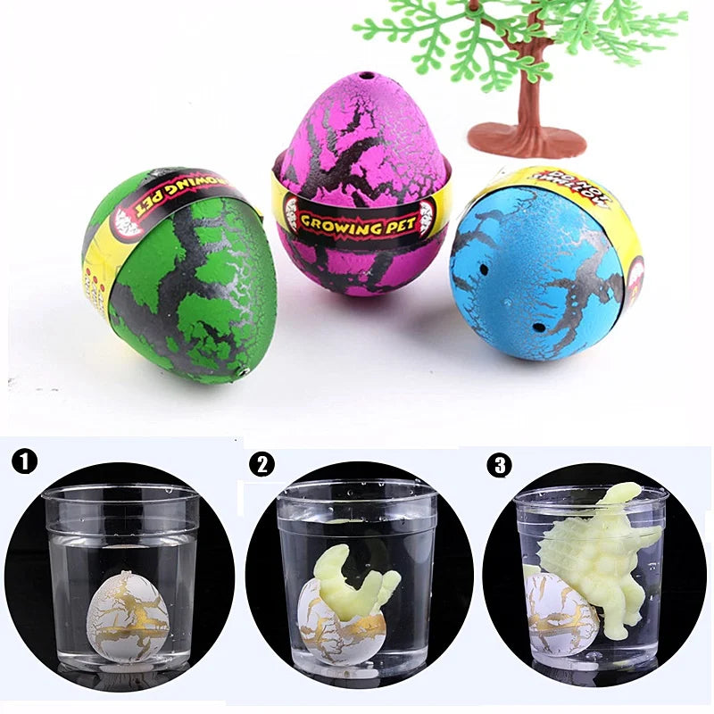 4PCS Magic Hatching Dinosaur Eggs | Water Grow Animal Science Toy