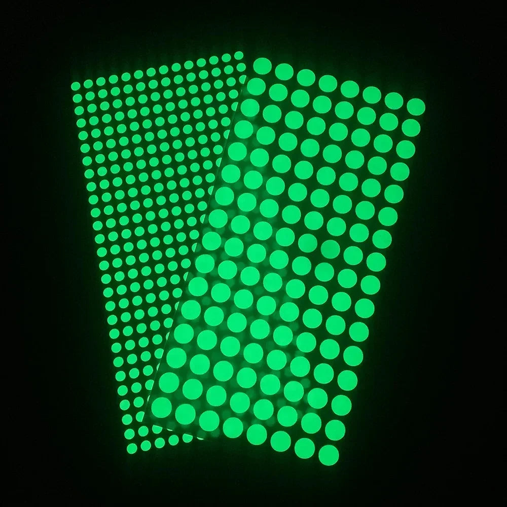 Glow in the Dark Wall Stickers | Luminous Dots Decals for Kids Room