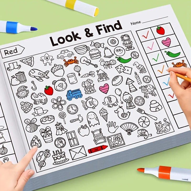 Children's Coloring Books with Hidden Objects | Interactive Find-and-Color Activity Books