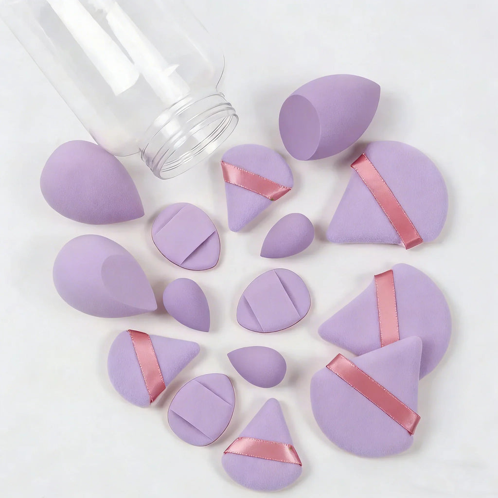 12pcs/15pcs Makeup Sponge Set | Super Soft Foundation Blender & Powder Puffs