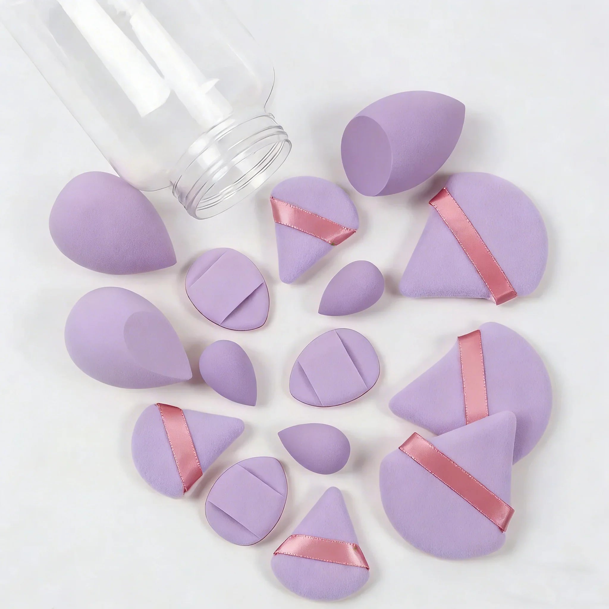 12pcs/15pcs Makeup Sponge Set | Super Soft Foundation Blender & Powder Puffs
