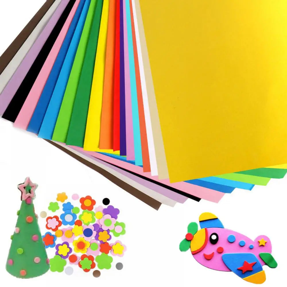 2mm Thick Multicolor EVA Foam Paper Sheet | 50x90cm DIY Craft Foam