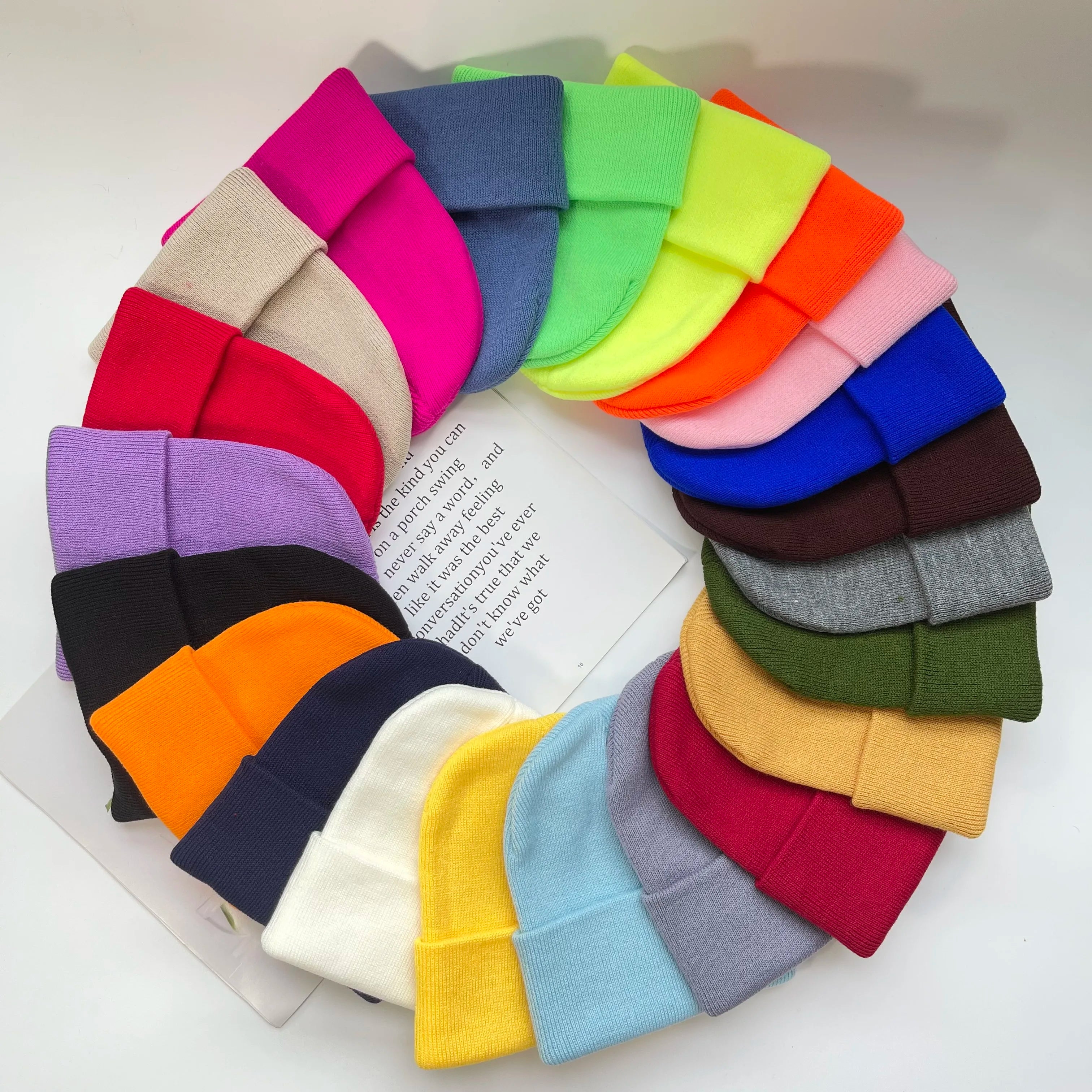 MLFO Colorful Knit Beanie with Ear Flaps | Unisex Winter Hat
