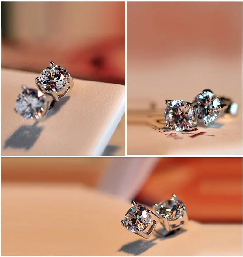 2.0ct Moissanite Earrings for Women | Lab Grown Diamond Studs 925 Sterling Silver