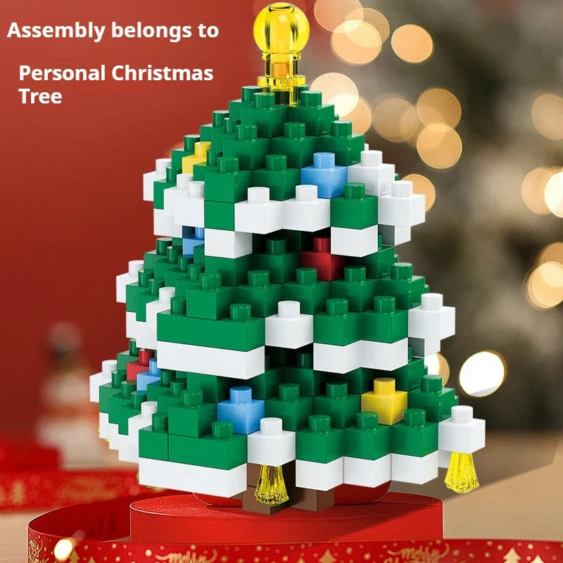DIY Santa Reindeer Building Blocks | Christmas Domino Game Set