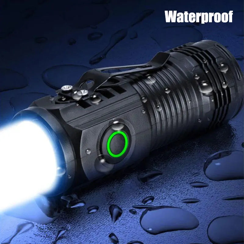 Ultra Bright Mini Torch 3LED Tactical Flashlight | USB Rechargeable for Hiking and Camping