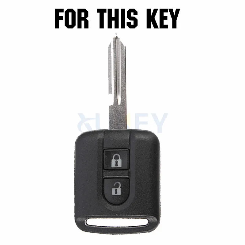 Silicone Key Fob Cover for Nissan Qashqai Micra Navara | Protective Shell Holder