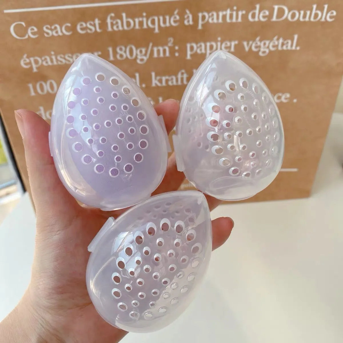 Clear Makeup Sponge Case | Transparent Beauty Blender Holder for Travel
