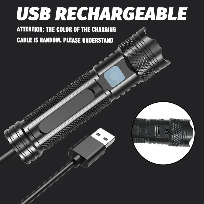 UV Flashlight Black Light | 365nm USB Rechargeable Mini Wood's Lamp
