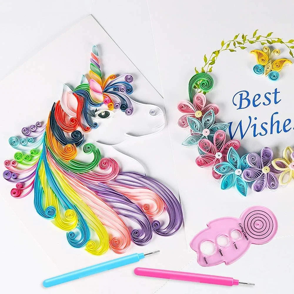 Paper Quilling Tools Set | Slotted Needle Pen Kit for DIY Paper Craft