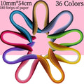 36 Colors Paper Strips Set | Rainbow Craft Paper for DIY Art Projects