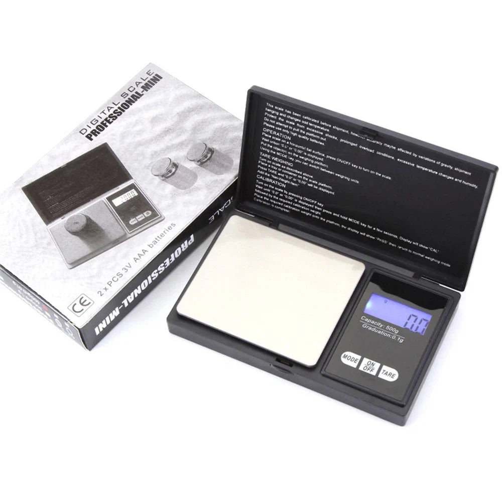 Mini Jewelry Scale 0.01g | Digital Pocket Scale for Gold, Coins, and Kitchen Use