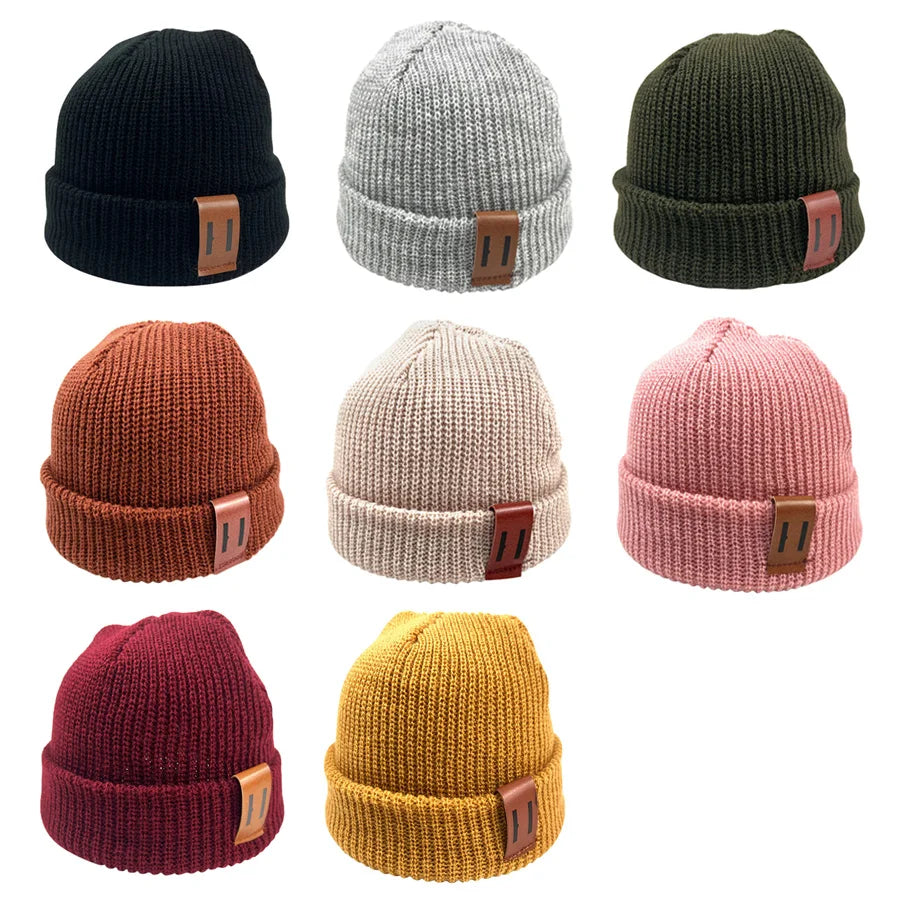 Baby Knit Beanie Hat for Boys and Girls | Warm Winter Ear Protection Cap