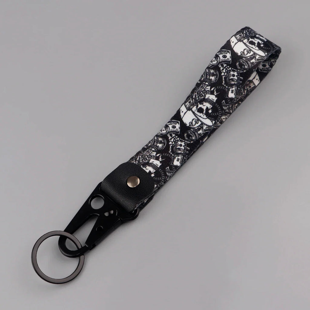 Skeleton Car Keychain | Scary Key Ring Jewelry for Men Women Motorcycle Lanyard Halloween Gift